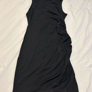 NWT SHEIN LUNE Solid Ruched Side Pencil Hem Tank Dress